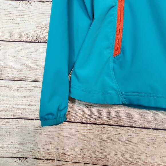 Women's MARMOT FUSION JACKET Lightweight Running Pockets Teal Blue XS/TP - Picture 3 of 16